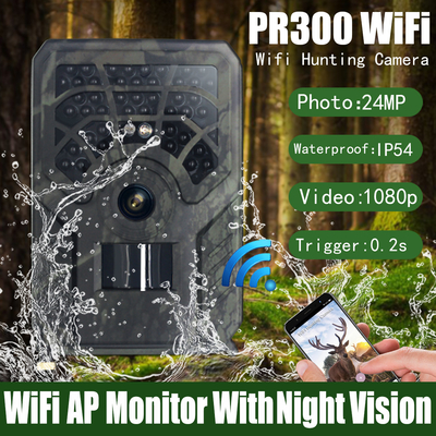СИД водоустойчивое IP54 камеры TFT 128GB 42pcs звероловства PR300 WiFi