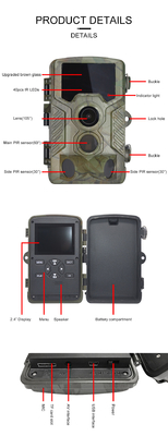 Свет IP66 инфракрасн живой природы 46pcs 940nm камеры датчика движения HD 16MP на открытом воздухе