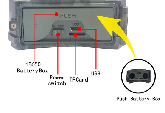 PR300 WiFi охотясь камера IP56 контролируя 24MP 1296P