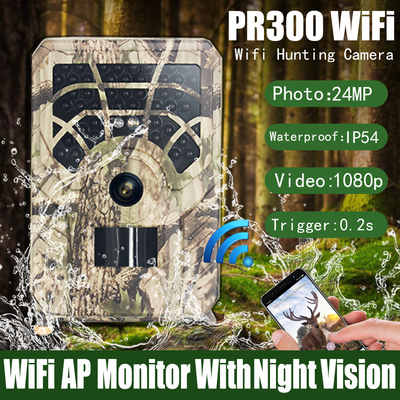 PR300A Wifi охотясь камера IP56 водоустойчивое 36MP